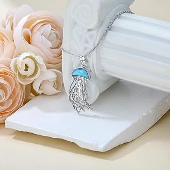 くらげページ Amazon.co.jp: BETHZA クラゲネックレス 925スターリング